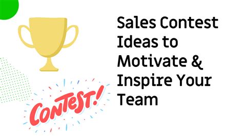 ideas for sales contest.